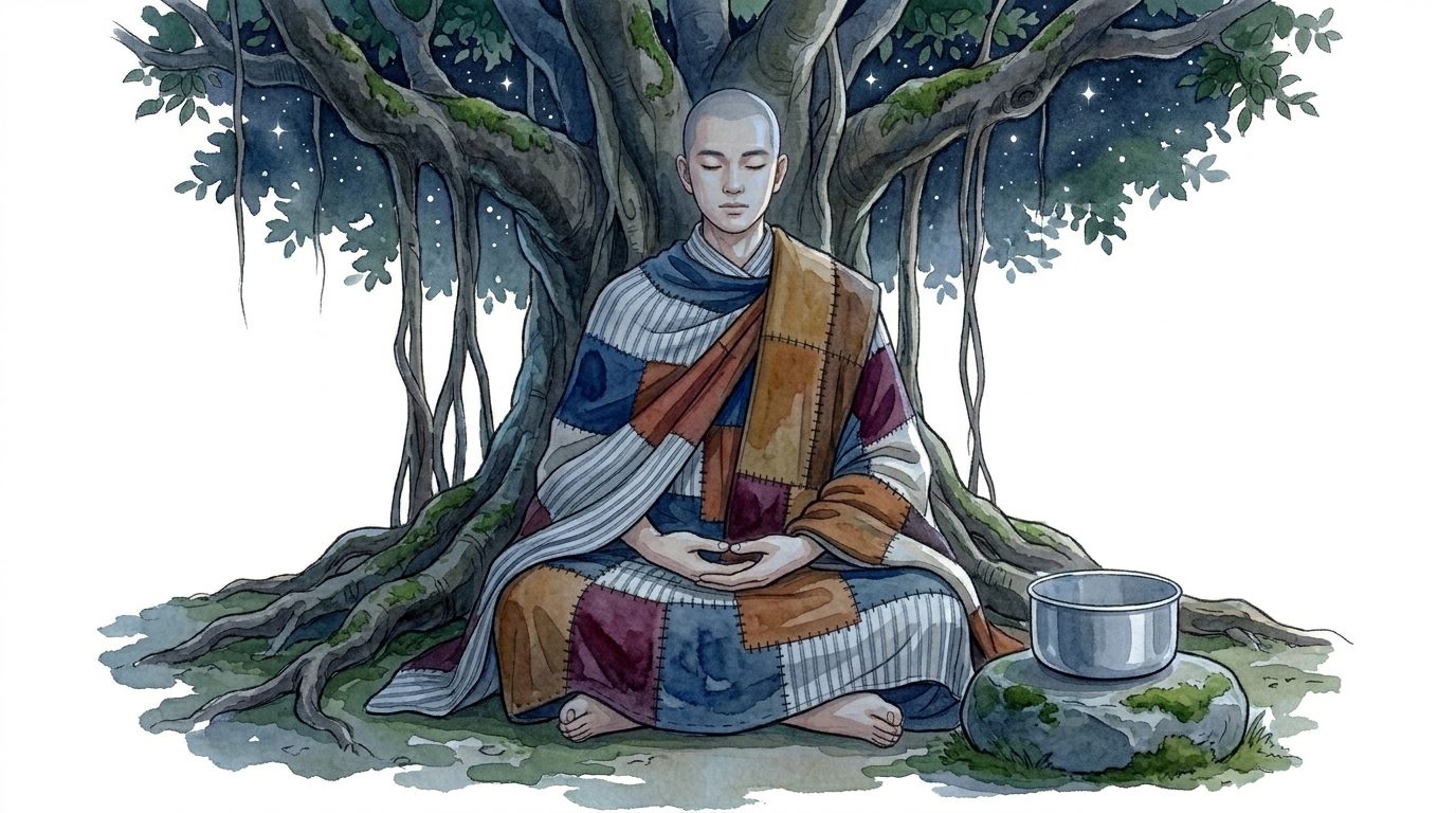 Ngủ Ngồi – Dưới gốc cây