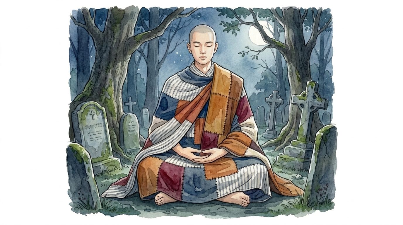 Ngủ Ngồi – Ở nghĩa địa