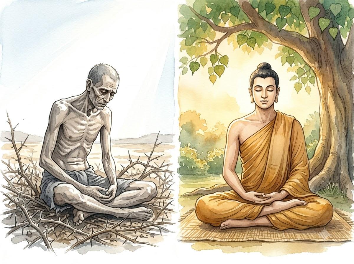 Khổ Hạnh Ép Xác – con đường cực đoan mà Đức Phật đã từ bỏ để tìm Trung Đạo