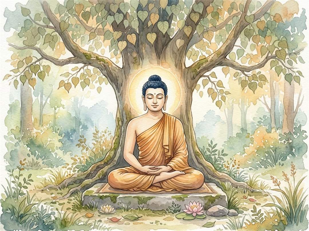 kinh pháp môn căn bản Đức Phật ngồi dưới cội bồ đề