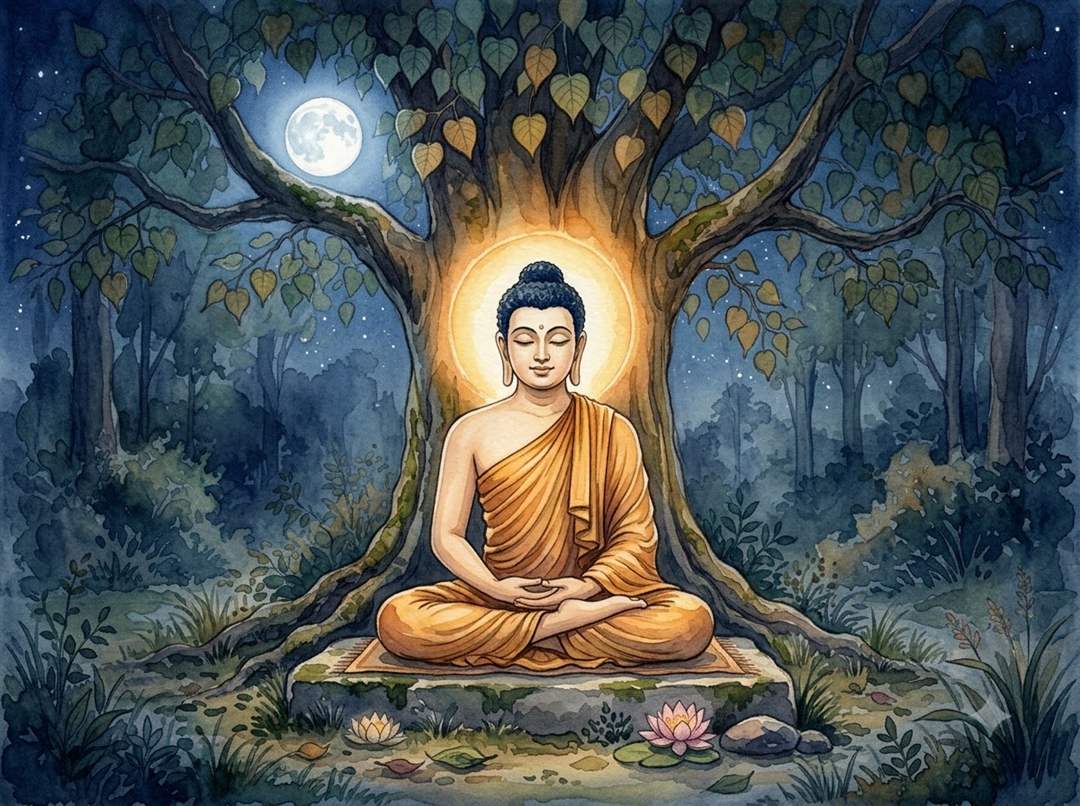 kinh sợ hãi khiếp đảm kinh trung bộ số 4 Đức Phật ngồi thiền trong rừng