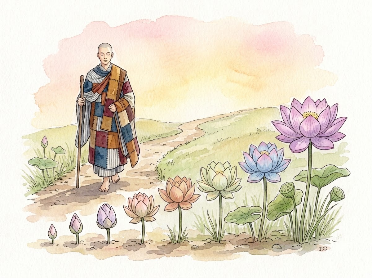 Thất Giác Chi – bảy đóa sen nở dọc đường hành giả bước đi