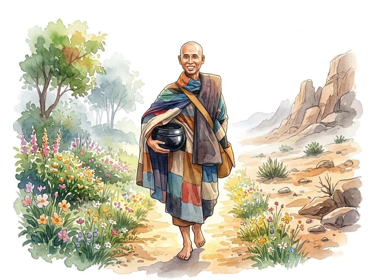 A practitioner walking the Middle Way between indulgence and self-mortification – Master Minh Tuệ