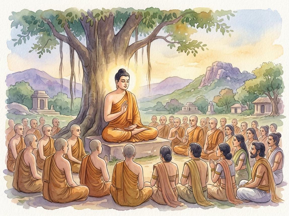 Đại Kinh Ví Dụ Lõi Cây — Đức Phật thuyết giảng về ẩn dụ cây đại thụ trên núi Gijjhakuta
