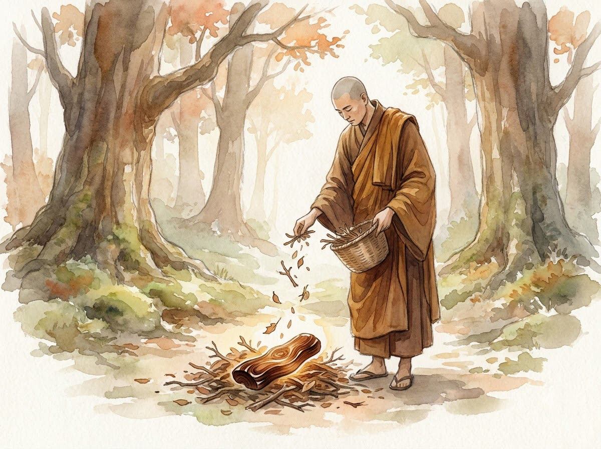Đại Kinh Ví Dụ Lõi Cây — Ẩn dụ 5 phần của cây từ cành lá, vỏ ngoài đến lõi cây giải thoát