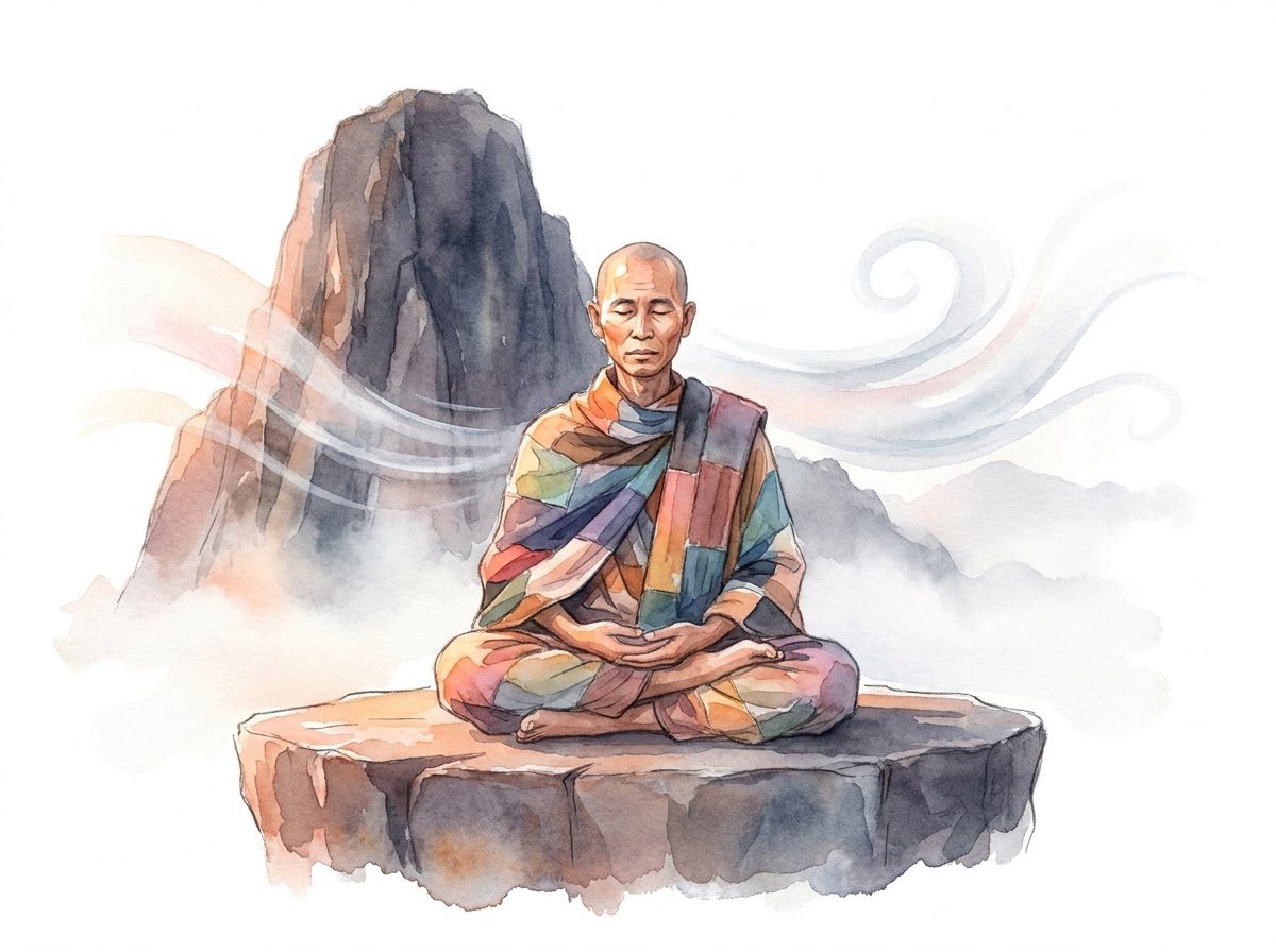 "Như đá tảng kiên cố, không gió nào lay động" — Thân giáo bất động trước nghịch cảnh.