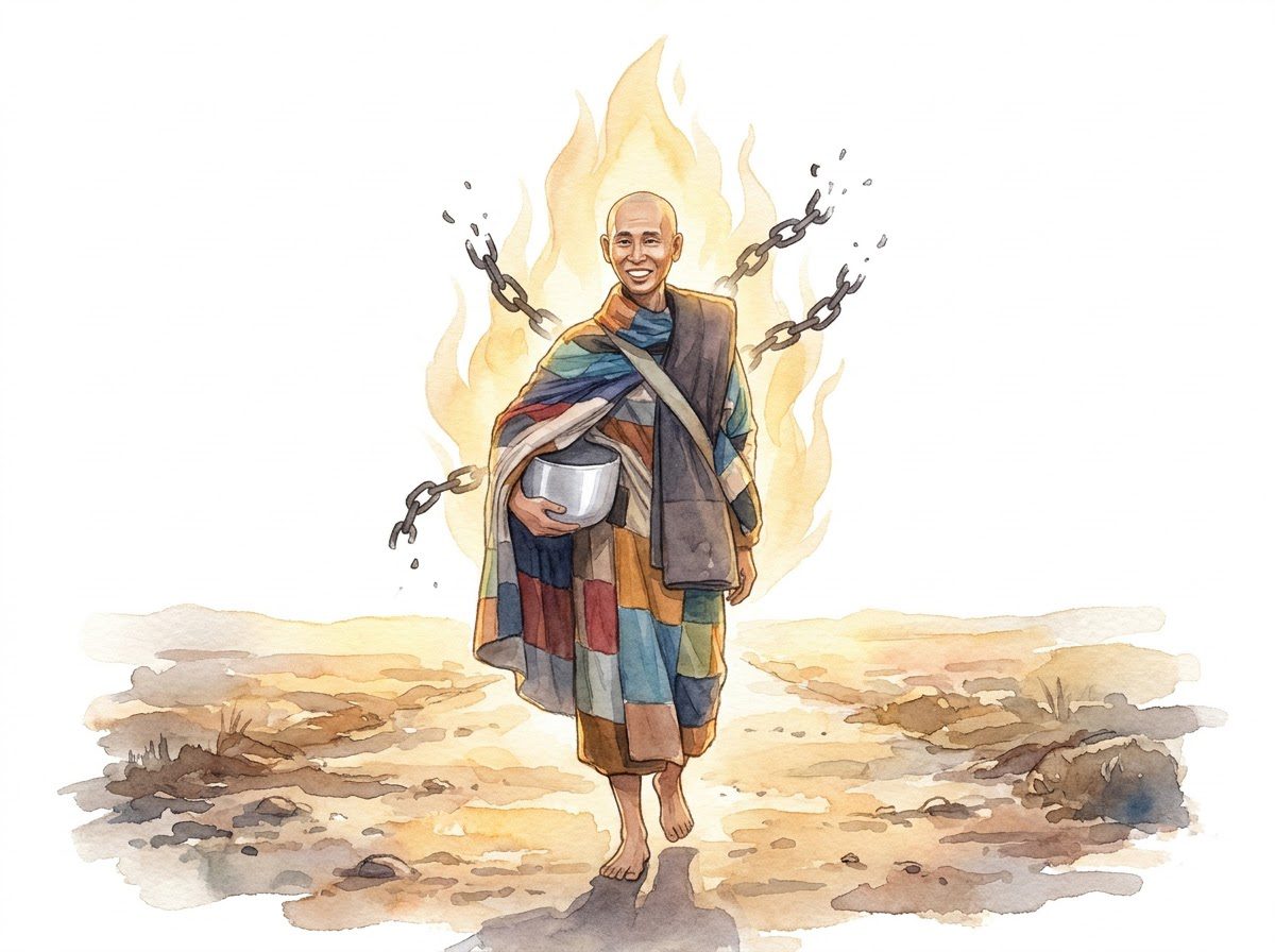 "Như ngọn lửa tinh tấn thiêu rụi mọi kiết sử" — Thân giáo bộ hành bền bỉ trong Phẩm Không Phóng Dật