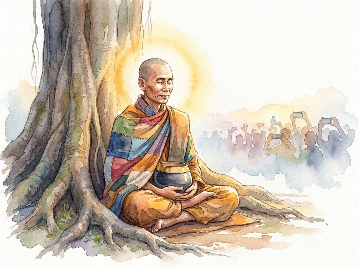 "Tâm hướng chánh làm được, làm được tốt đẹp hơn" — Thân giáo tĩnh lặng và tâm từ bi an nhiên giữa dòng đời.